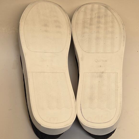 Quince Black Handwoven Leather Slip-On Sneakers Flats Comfort Shoes – Size 8 - Picture 6 of 8